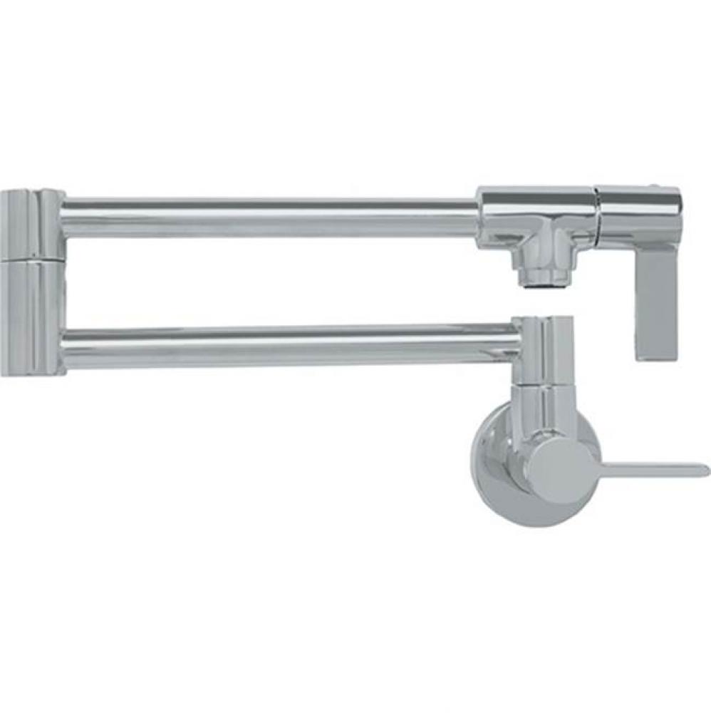 Ambient Pull Out Pot Filler Faucet, Single Lever, Cold Supply Only, Satin Nickel Finish