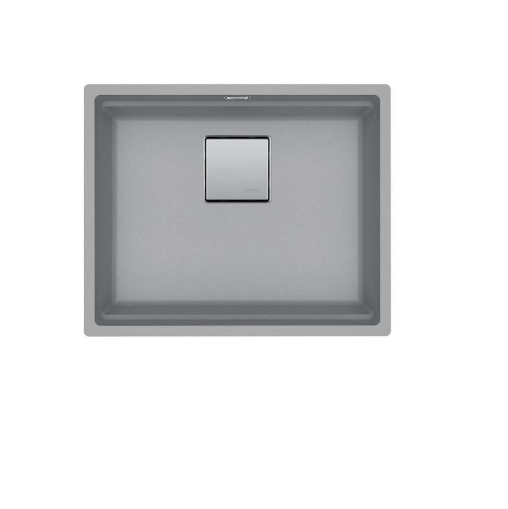 Peak 22.1-in. x 18.1-in. Stone Grey Granite Undermount Single Bowl Kitchen Sink - PKG110-20SG