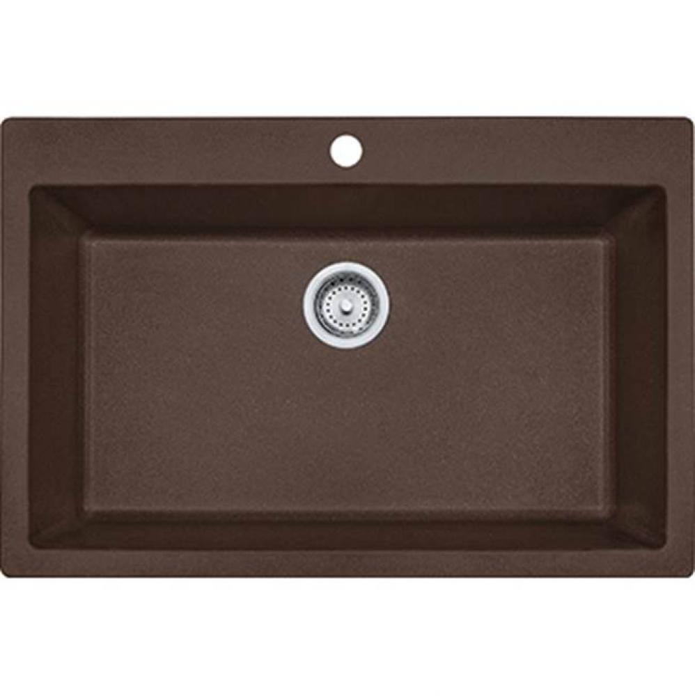 Primo  Granite - Dual Mount Sink Single- Espresso/ Mocha