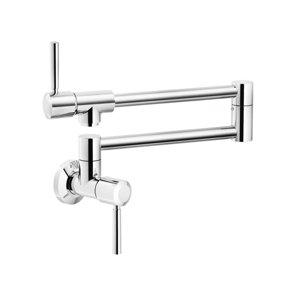 Absinthe, Wallmount Pot Filler, Cold Only, Polished Chrome Finish