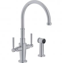 Franke Residential Canada FFS5280 - Absinthe 1 Hole Faucet With Side Spray, Satin Nickel Finish