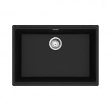 Franke Residential Canada MAG11025-ONY-S - Franke Maris Undermount 27-in x 19-in Fragranite Single Bowl Kitchen Sink in Onyx