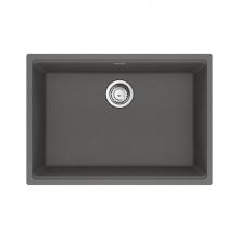 Franke Residential Canada MAG11025-SHG-S - Maris Undermount 27-in x 19-in Granite Single Bowl Kitchen Sink in Stone Grey