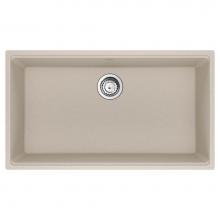 Franke Residential Canada MAG11031-CHA-S - Maris Undermount 33-in x 18.94-in Granite Single Bowl Kitchen Sink in Champagne