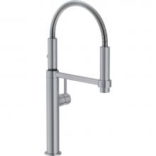 Franke Residential Canada FF4480 - Pescara Kitchen Faucet, 18 1/8 Tall Pull Down, Satin Nickel