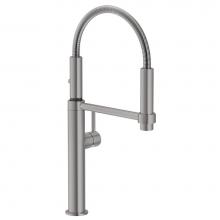 Franke Residential Canada PES-360-SNI - Pescara 18-inch Single Handle Semi-Pro Kitchen Faucet in Satin Nickel, PES-360-SNI