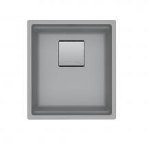 Franke Residential Canada PKG110-14SG - Franke Peak  16.1-in. x 18.1-in. Fragranite Undermount Single Bowl Kitchen Sink in Stone Grey