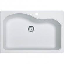 Franke Residential Canada SP3322-1-CA - Gravity Granite - Dual Mount Sink Single - White