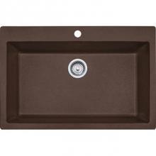 Franke Residential Canada DIG61091-MOC-CA - Primo  Granite - Dual Mount Sink Single- Espresso/ Mocha