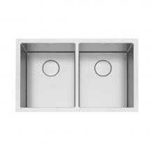 Franke Residential Canada PS2X120-14-14-CA - Professional 2.0 31.5-in. x 19.5-in. 16 Gauge Stainless Steel Undermount Double Bowl Kitchen Sink