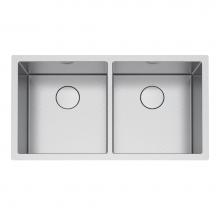 Franke Residential Canada PS2X120-16-16-CA - Professional 2.0 35.5-in.. x 19.5-in.. 16 Gauge Stainless Steel Undermount Double Bowl Kitchen Sin
