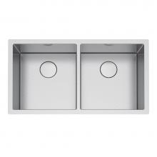 Franke Residential Canada PS2X120-16-16-CA - Professional 2.0 35.5-in.. x 19.5-in.. 16 Gauge Stainless Steel Undermount Double Bowl Kitchen Sin