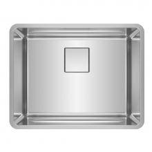 Franke Residential Canada PTX110-22-CA - Pescara 23.6-in. x 18.5-in. 18 Gauge Stainless Steel Undermount Single Bowl Kitchen Sink - PTX110-