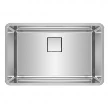 Franke Residential Canada PTX110-28-CA - Pescara 29.5-in. x 18.5-in. 18 Gauge Stainless Steel Undermount Single Bowl Kitchen Sink - PTX110-