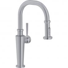 Franke Residential Canada FF5280 - Absinthe 17 3/8 Tall Pull Down Kitchen Faucet, Satin Nickel Finish