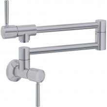 Franke Residential Canada PF5280 - Absinthe, Wallmount Pot Filler, Cold Only, Satin Nickel Finish