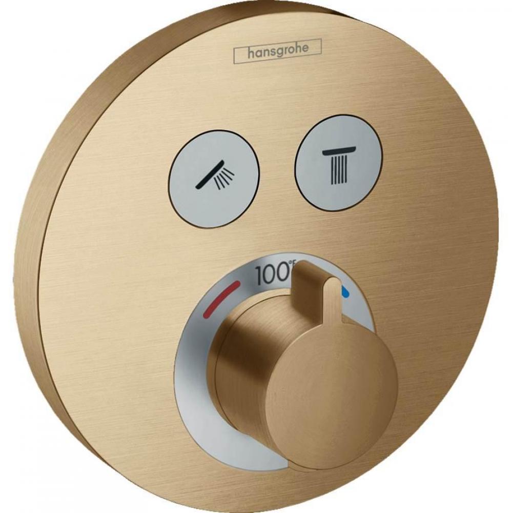 Hg Showerselect E Thermostatic Trim 2 Function, Round