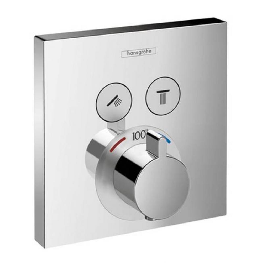 Hg Showerselect E Thermostatic Trim 2 Function, Square