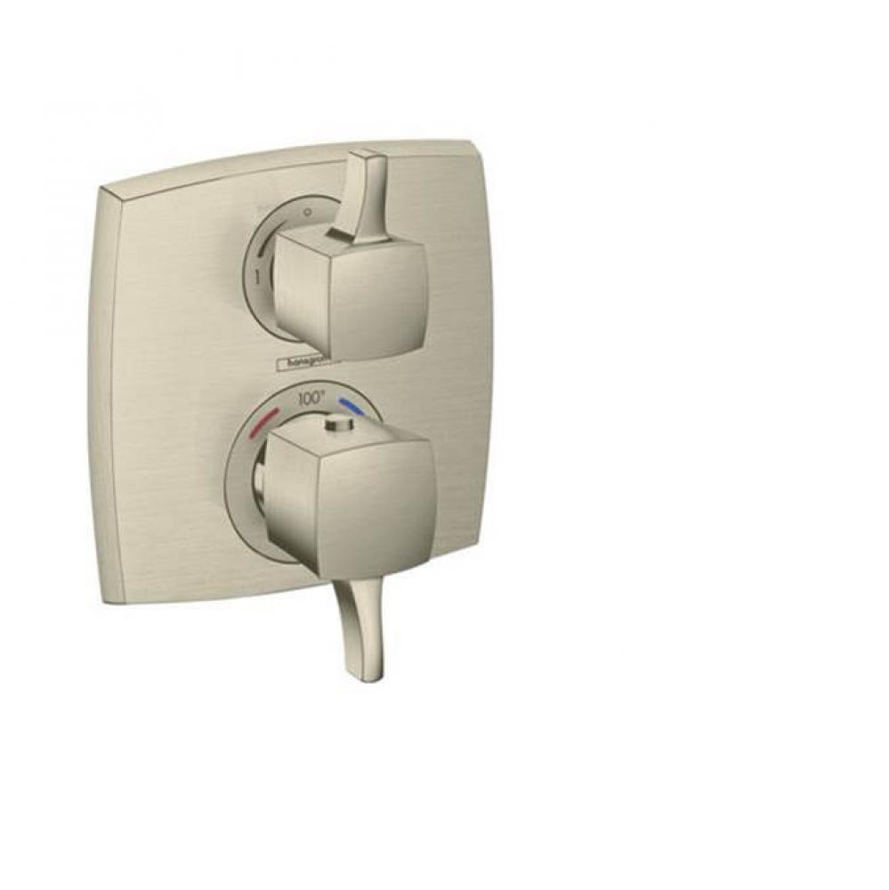 Classic Square Thermostatic Trim With Volume Control