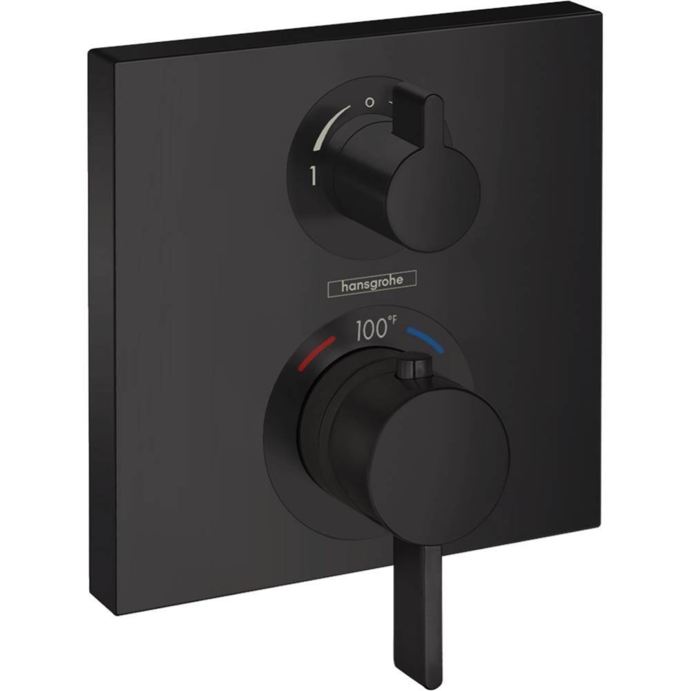 Ecostat Square Thermostatic Trim With Volume Control And Div