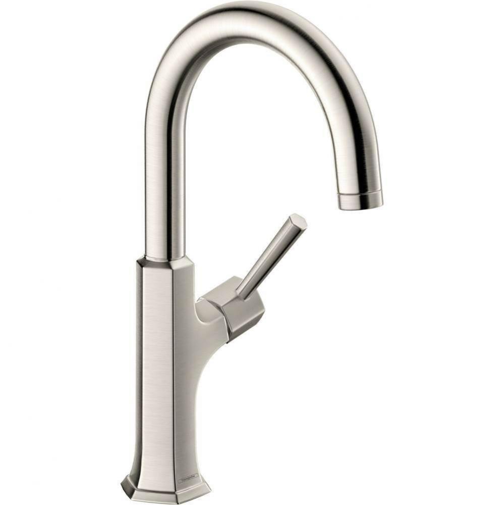 Bar Faucet, 1.5 Gpm In Steel Optic