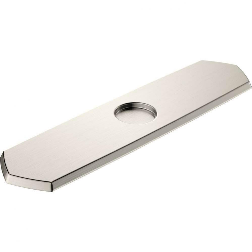 Base Plate For Single-Hole Kitchen Faucets, 10'' In Steel Opt