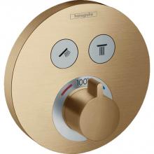 Hansgrohe Canada 15743141 - Hg Showerselect E Thermostatic Trim 2 Function, Round