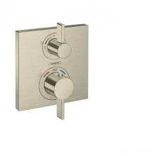 Hansgrohe Canada 15712821 - Square Thermostatic Trim With Volume Control