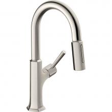 Hansgrohe Canada 04853800 - Prep Kitchen Faucet, 2-Spray Pull-Down, 1.75 Gpm In Steel Op
