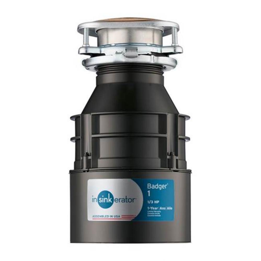 Badger 1 - 1/3 HP Food Waste Disposer - Continuous Feed 79029B-ISE
