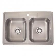 Lenova Canada SS-TM-33818-1H - Drop in Stainless Steel Sink