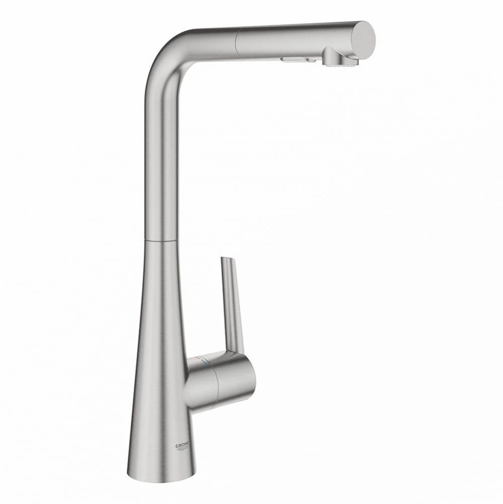 Zedra Single-Handle Pull-Out Kitchen Faucet Dual Spray