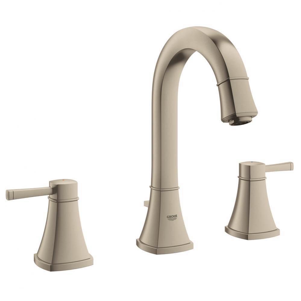 Grandera Lavatory Wideset, High Spout, Brushed Nickel