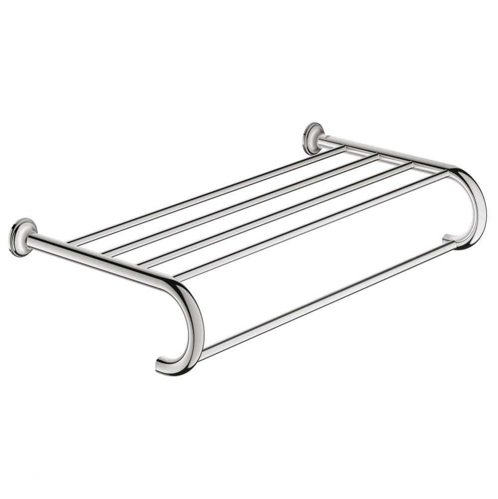 Essentials Authentic 24'' towel holder with shelf