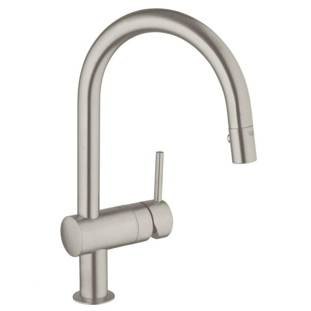 Minta Single Handle Kitchen Faucet, Round