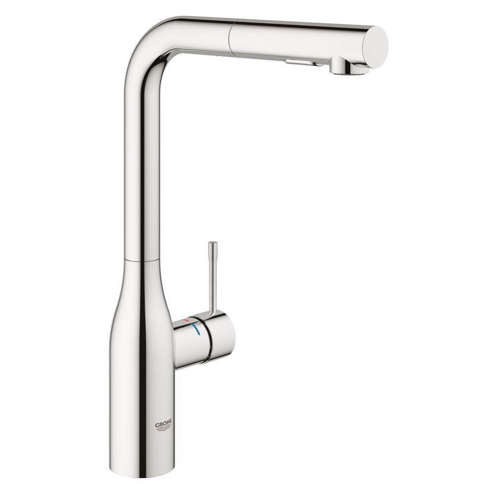 Single Handle Pull Out Kitchen Faucet Dual Spray 66 L min 175 gpm