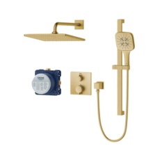 Grohe Canada 103069GN00 - Rainshower™ Grohtherm® 2-Handle Thermostatic Single Function Shower Kit