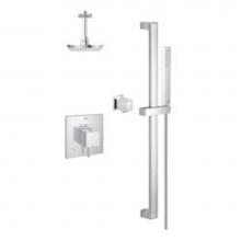 Grohe Canada 118050 - Modern Square THM Dual Function Shower Kit