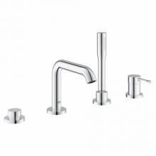Grohe Canada 19578001 - 4 Hole Single Handle Deck Mount Roman Tub Faucet with 20 GPM Hand Shower