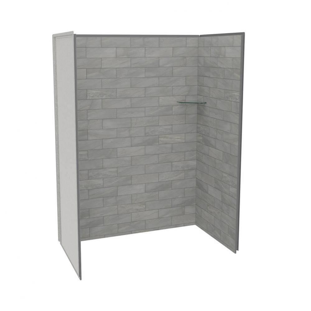 Utile 6032 Composite Direct-to-Stud Three-Piece Alcove Shower Wall Kit in Organik Clay