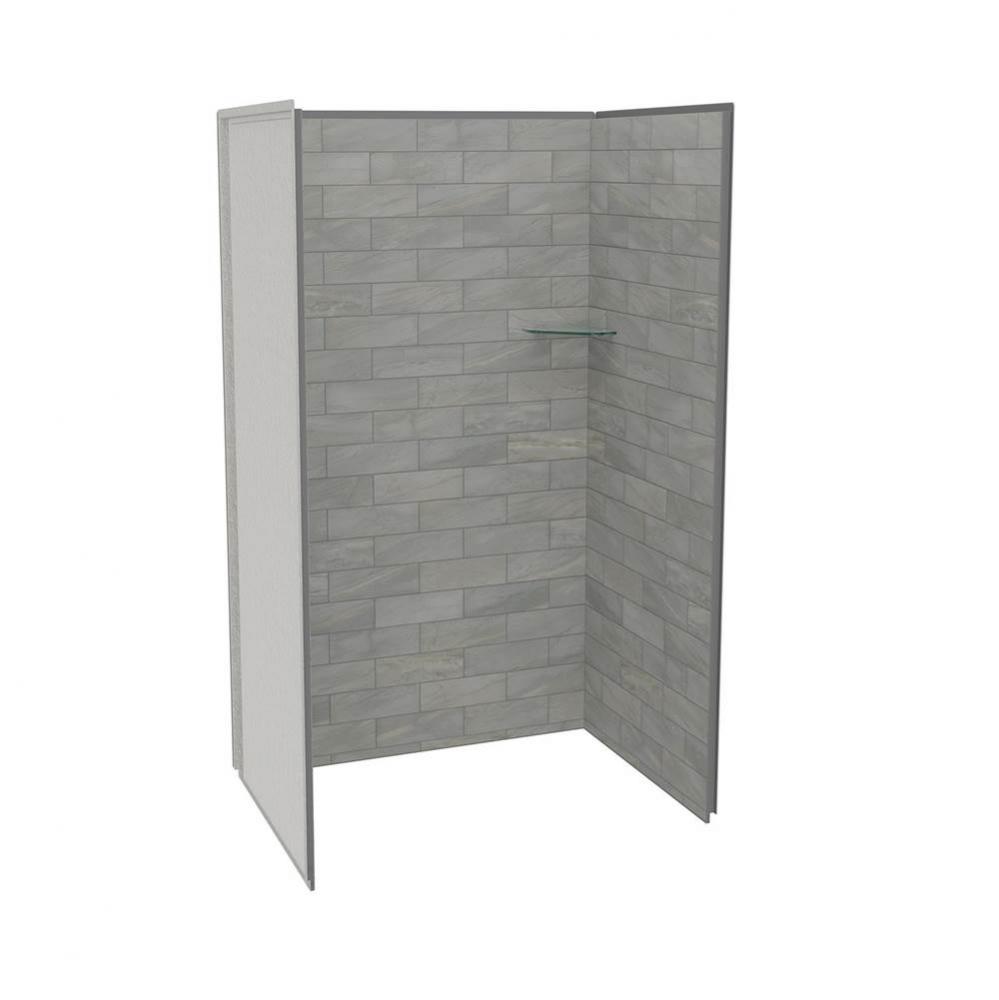 Utile 4836 Composite Direct-to-Stud Three-Piece Alcove Shower Wall Kit in Organik Clay