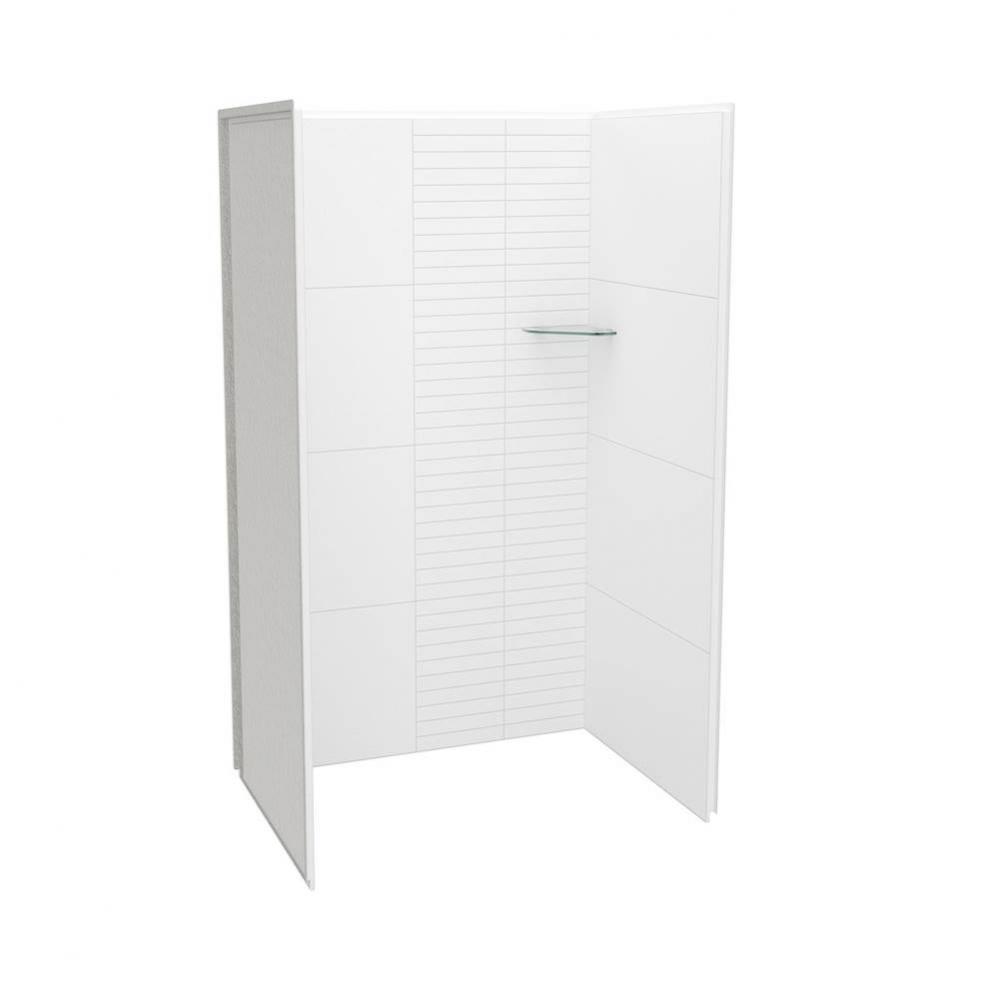 Utile 4836 Composite Direct-to-Stud Three-Piece Alcove Shower Wall Kit in Metro Tux
