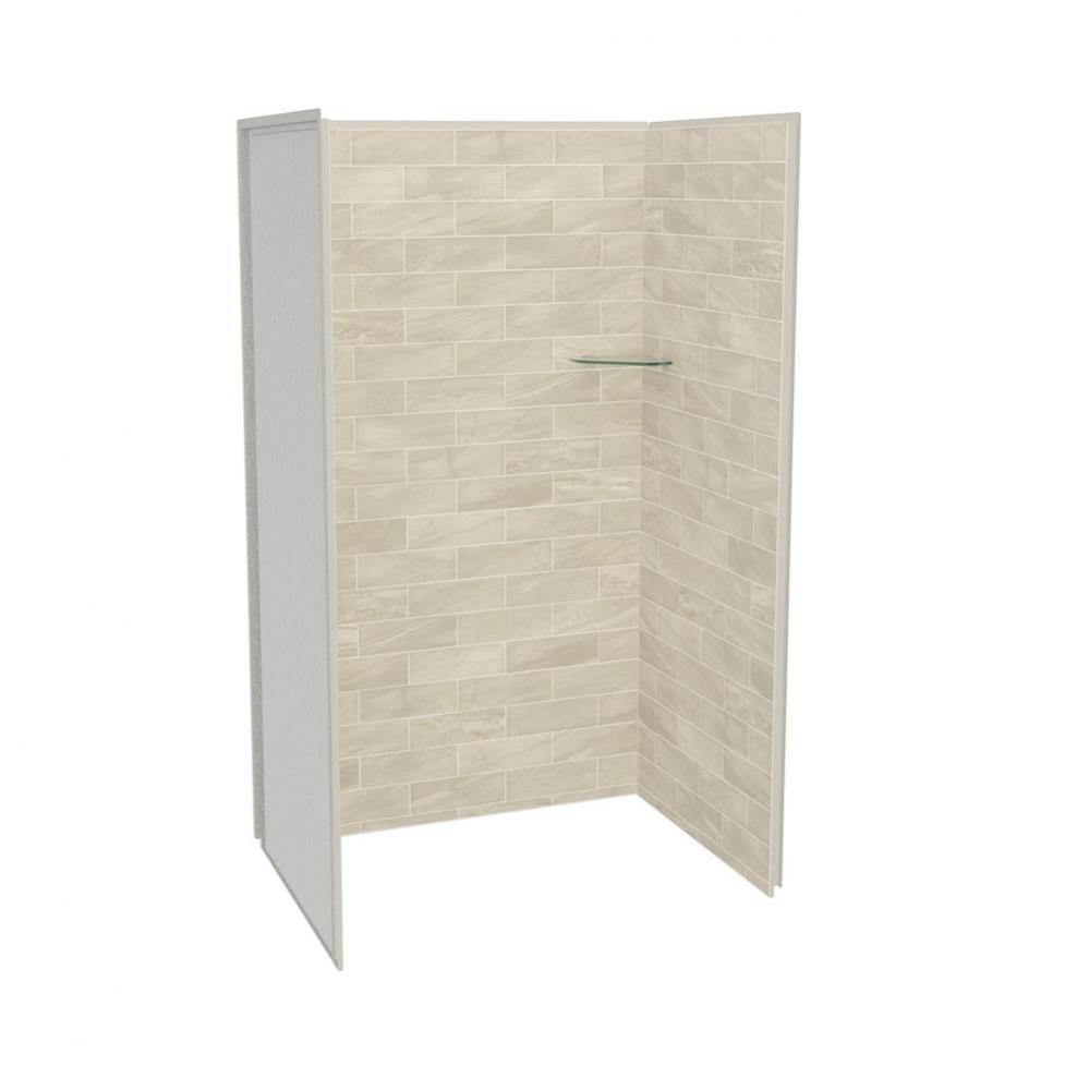 Utile 4836 Composite Direct-to-Stud Three-Piece Alcove Shower Wall Kit in Organik Loam