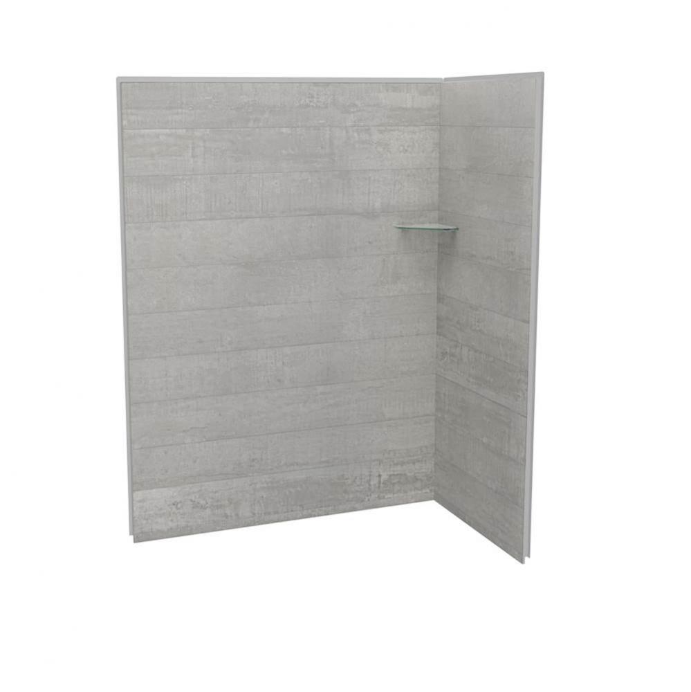 Utile 6032 Composite Direct-to-Stud Two-Piece Corner Shower Wall Kit in Factory Rough Vapor