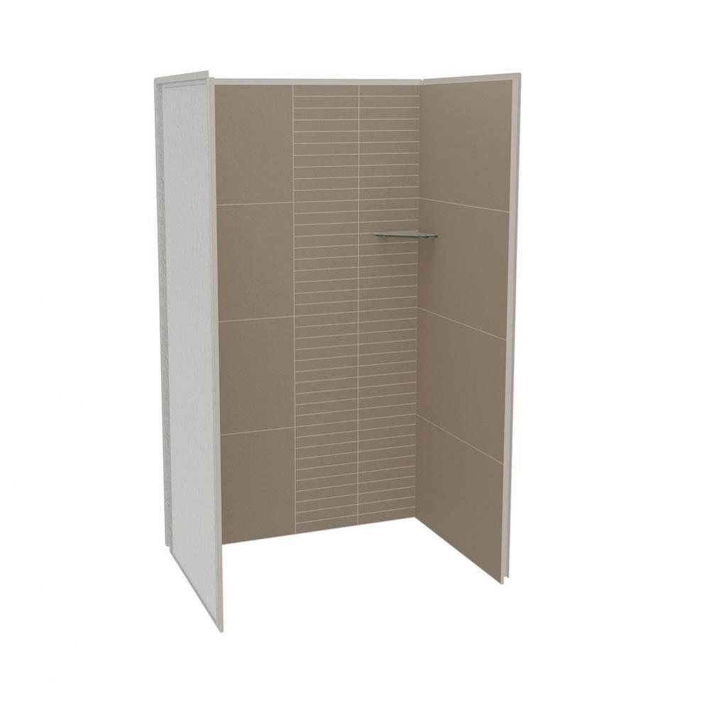 Utile 4832 Composite Direct-to-Stud Three-Piece Alcove Shower Wall Kit in Erosion Taupe