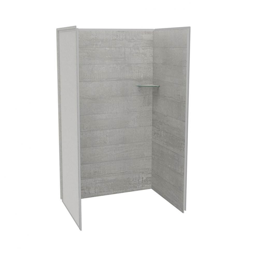 Utile 4836 Composite Direct-to-Stud Three-Piece Alcove Shower Wall Kit in Factory Rough Vapor