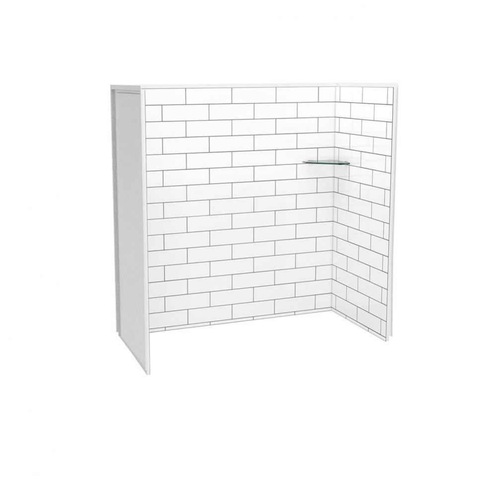 Utile 6030 Composite Direct-to-Stud Three-Piece Tub Wall Kit in Metro Tux