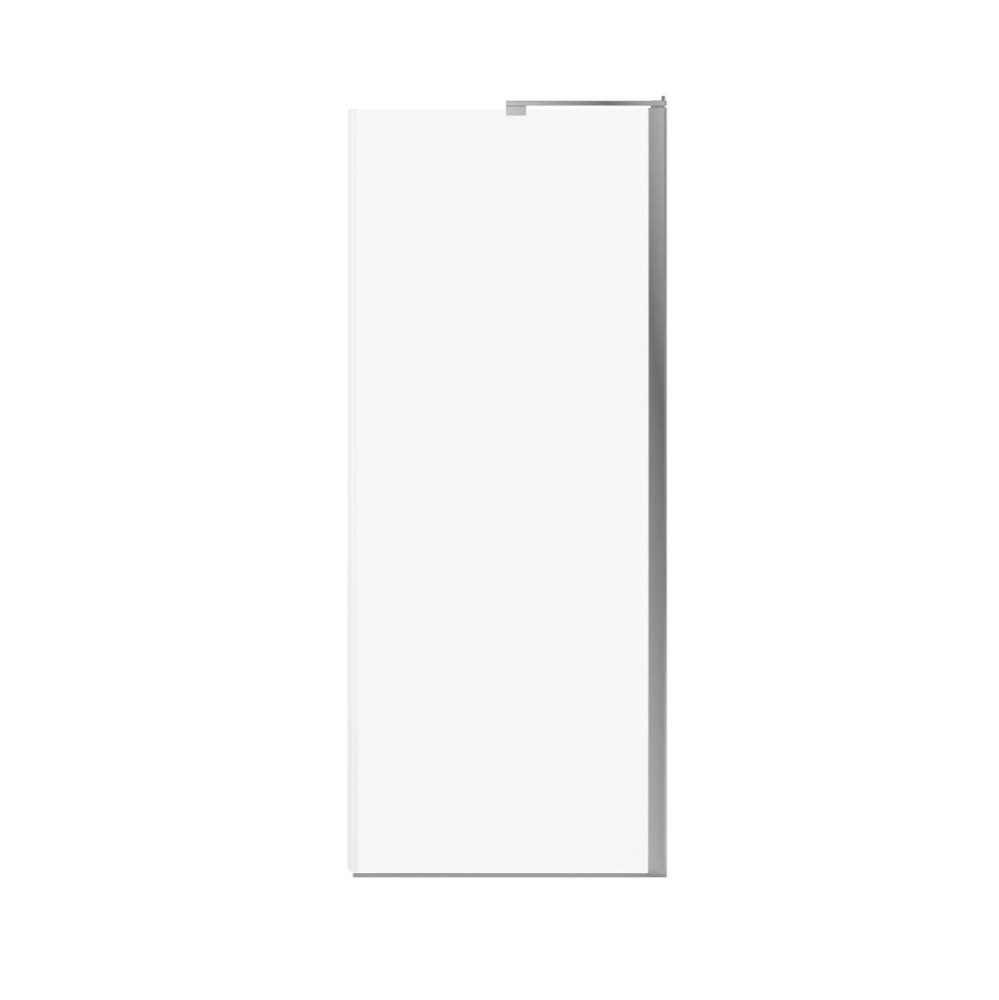 Capella 78 Screen and Return Panel for 36 in. Base with GlassShield® glass in Chrome