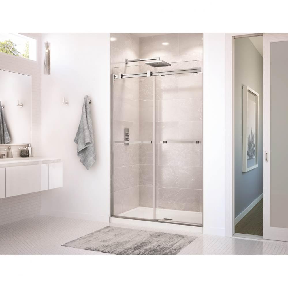 Duel 44-47 in. x 74 in. Bypass Alcove Shower Door with Clear Glass in Chrome