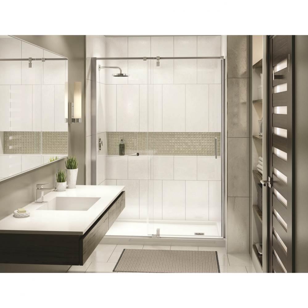 ModulR 48 in. x 78 in. Pivot Alcove Shower Door with Clear Glass in Chrome